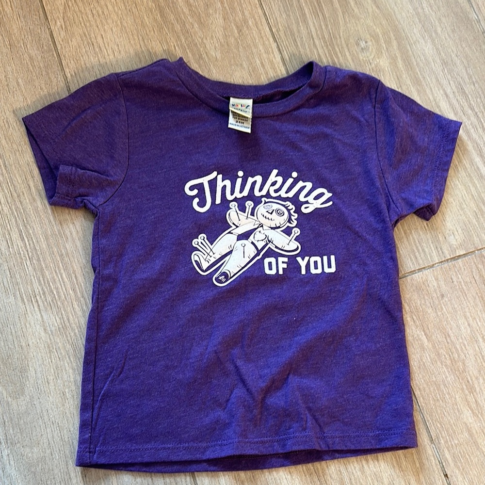 Purple Short Sleeve Tee Casual Crew Neck